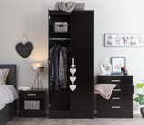 Ellison Black Gloss 3 Piece Bedroom Set