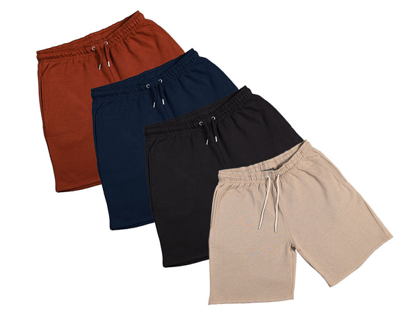 Ladies or Mens Cotton Shorts Joggers Running Pockets Gym Jogging Elasticated