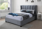 Aurora Grey Velvet Ottoman Bed Frame - 4ft6 Double