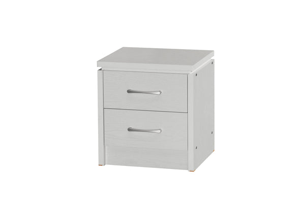 Kinsbury White 2 Drawer Bedside Cabinet