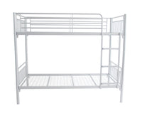 Cambridge White Metal Bunk Beds With Mesh Base