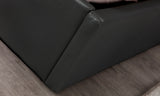 Black Ottoman Storage Bed 4ft6 Double Leather